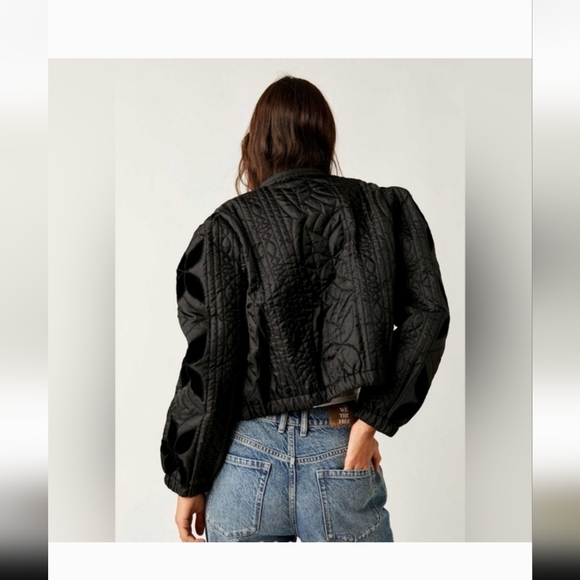 Free People Quinn Quilted Jacket Size L NWOT - Picture 2 of 10